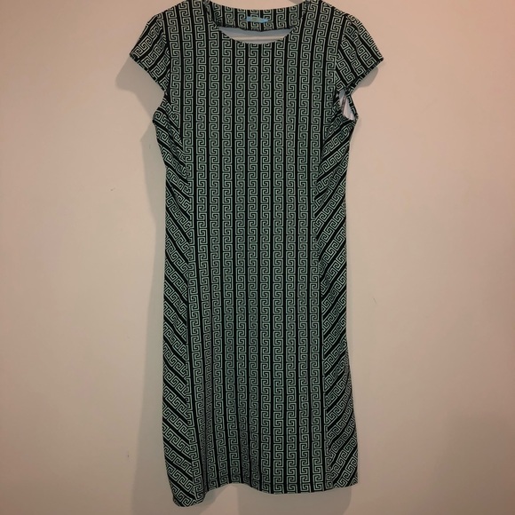 J. McLaughlin Dresses & Skirts - J. Mclaughlin Maxi Green  pattern nylon Dress